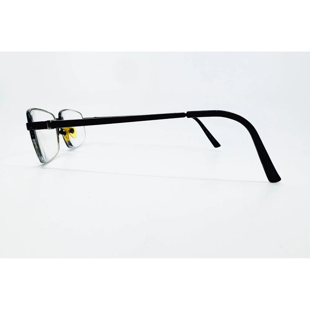 Bulova Eyeglasses Mens Black Titanium Durham Semi Rimless 54-18-140